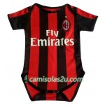 Camisolas de Futebol AC Milan Mini Equipamento Principal 2018/19 Manga Curta